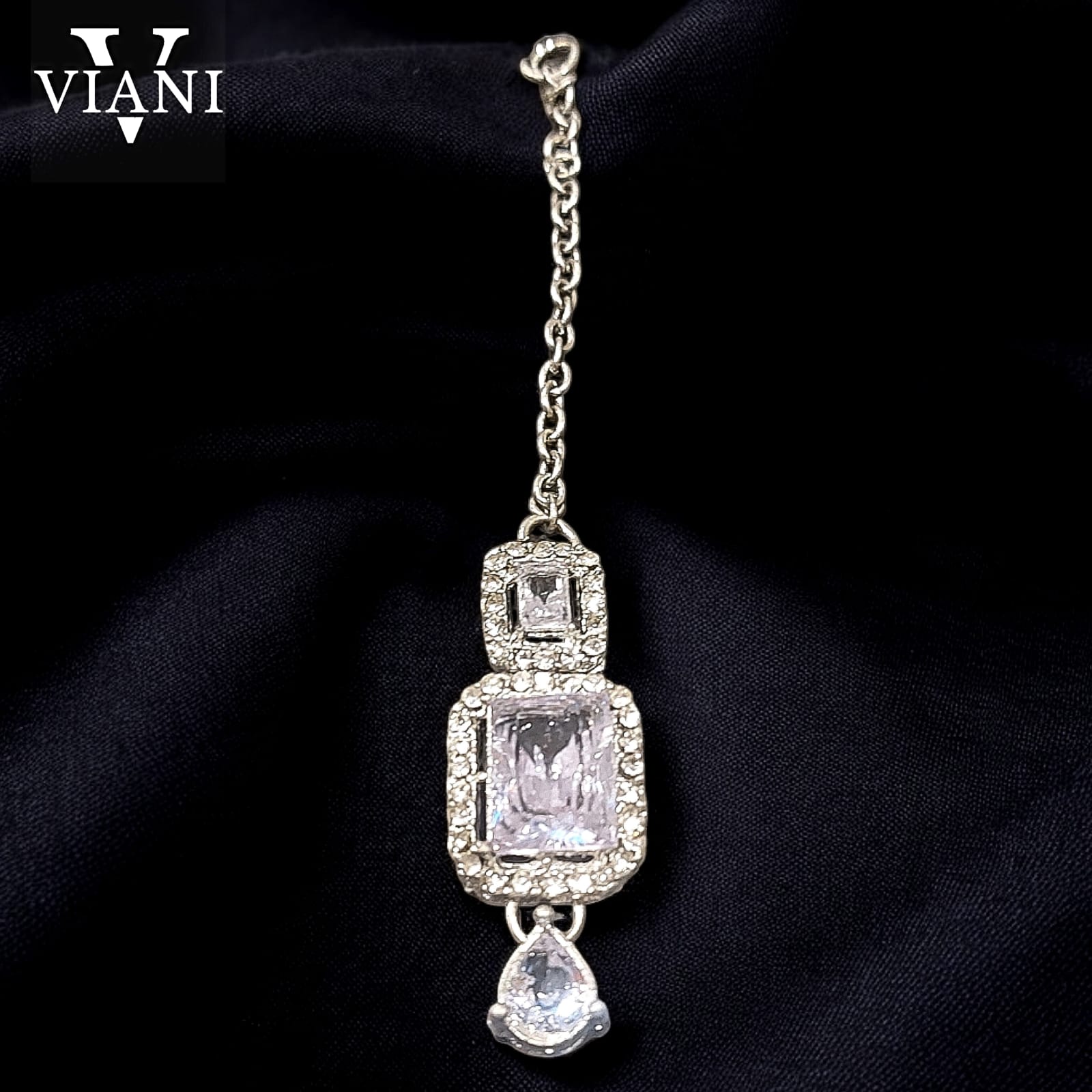 Regal Radiance Silver Necklace Set